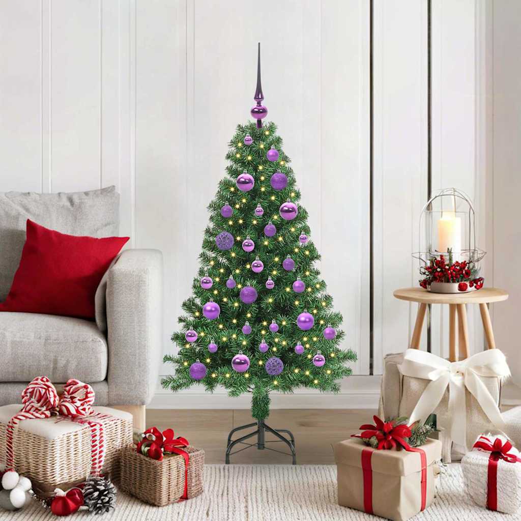 Albero di Natale artificiale con 150 LED Verde 120 cm 3396897