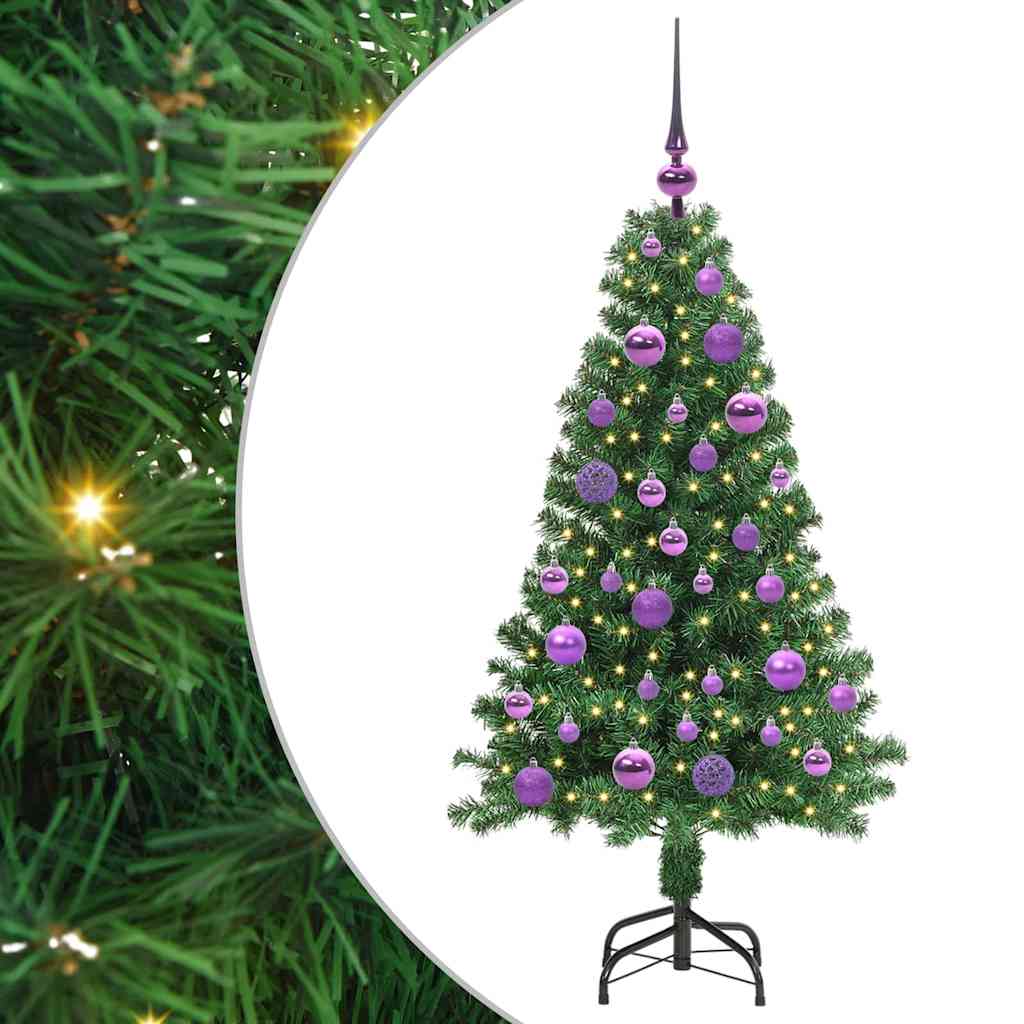 Albero di Natale artificiale con 150 LED Verde 120 cm 3396897