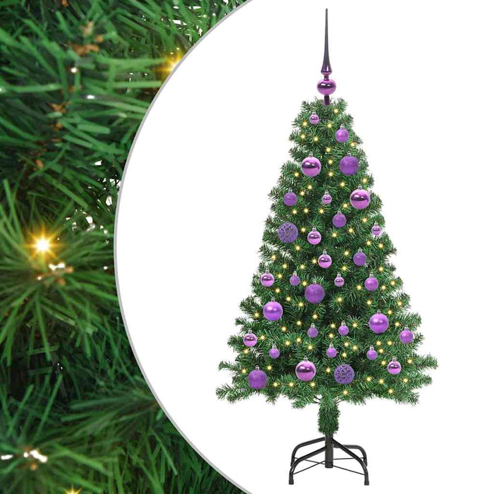 Albero di Natale artificiale con 150 LED Verde 120 cm 3396897