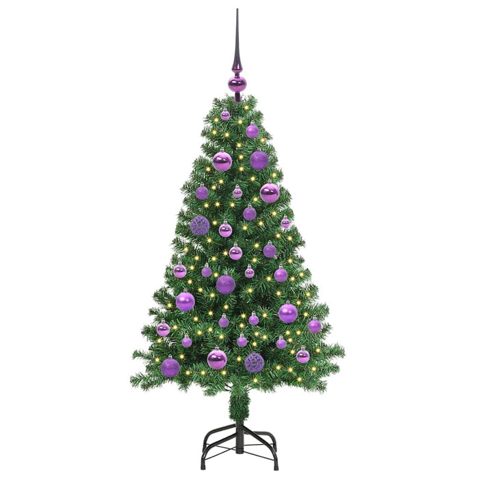 Albero di Natale artificiale con 150 LED Verde 120 cm 3396897