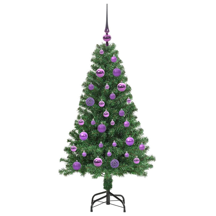 Albero di Natale artificiale con 150 LED Verde 120 cm 3396897