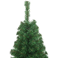 Albero di Natale artificiale con 150 LED Verde 120 cm 3396898