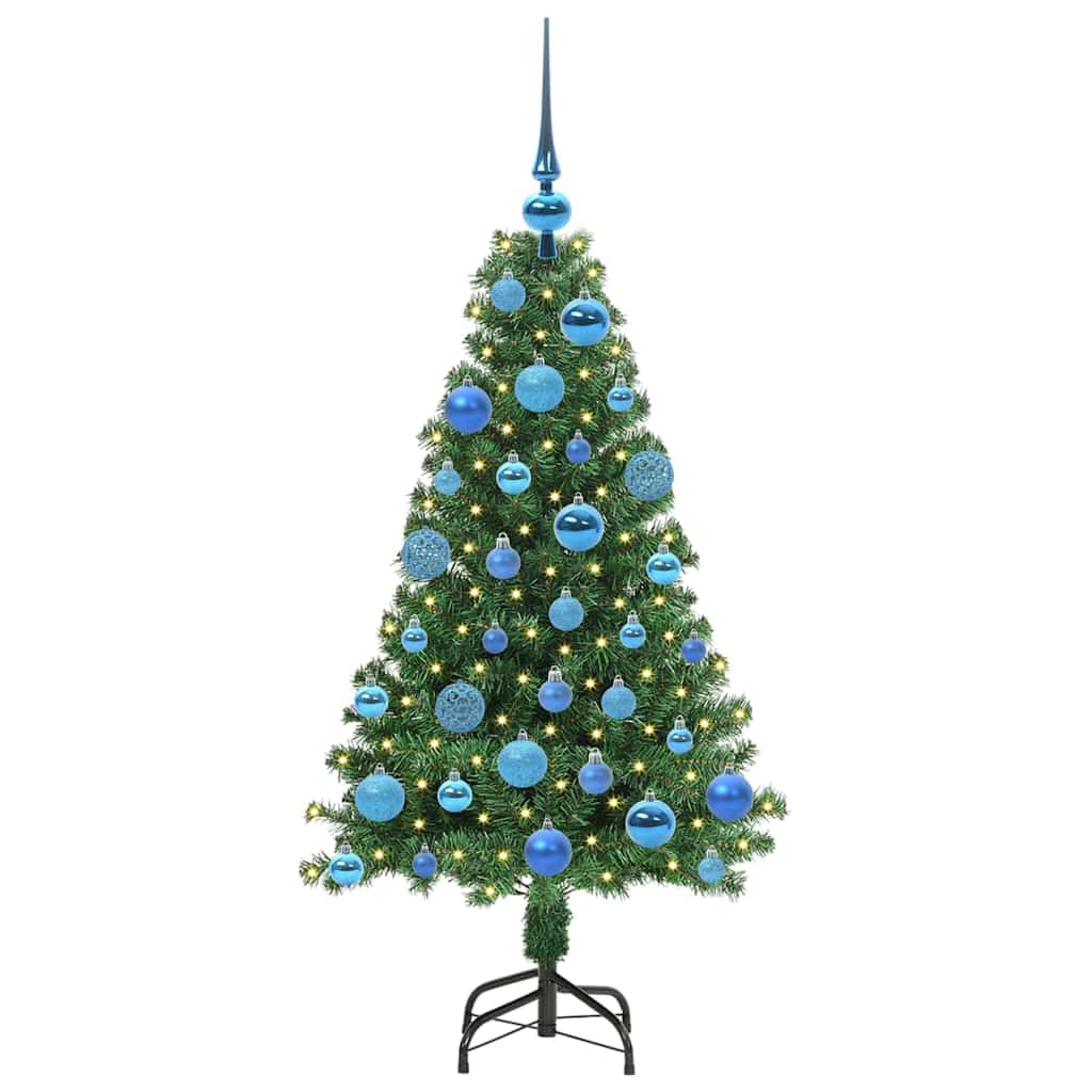Albero di Natale artificiale con 150 LED Verde 120 cm 3396898