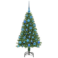 Albero di Natale artificiale con 150 LED Verde 120 cm 3396898