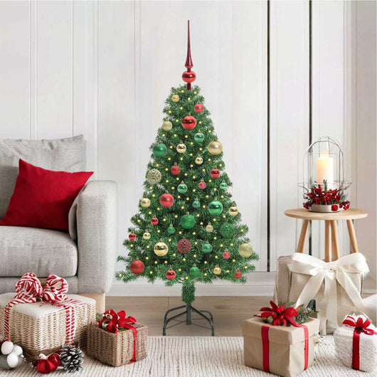 Albero di Natale artificiale con 150 LED Verde 120 cm 3396899