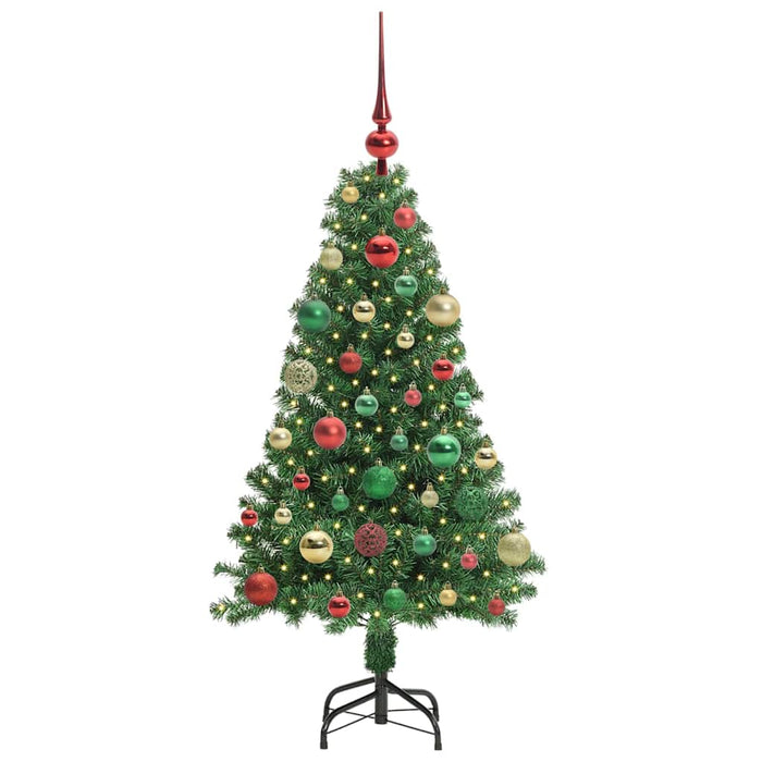 Albero di Natale artificiale con 150 LED Verde 120 cm 3396899