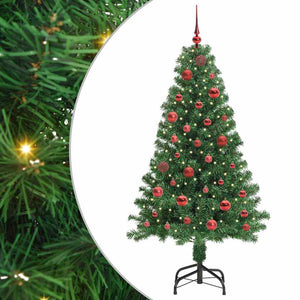 Albero di Natale artificiale con 150 LED Verde 150 cm 3396900