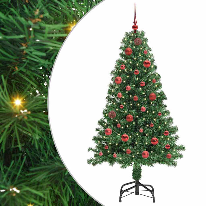 Albero di Natale artificiale con 150 LED Verde 150 cm 3396900