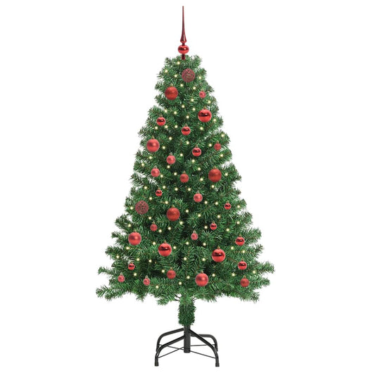Albero di Natale Artificiale-Albero Natalizio con 150 LED Verde 150 cm 964537