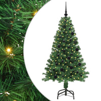 Albero di Natale artificiale con 150 LED Verde 150 cm 3396901