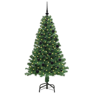 Albero di Natale Artificiale-Albero Natalizio con 150 LED Verde 150 cm 666362