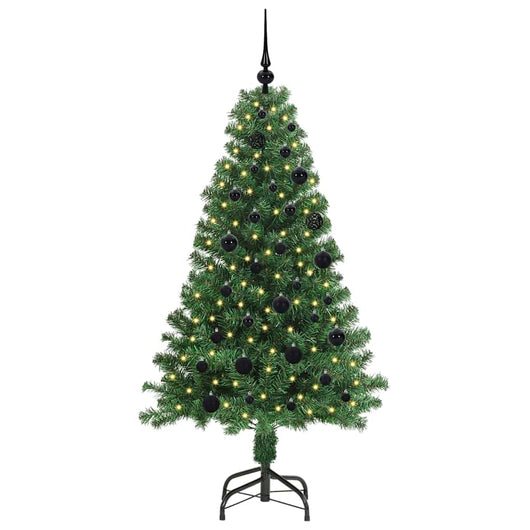 Albero di Natale Artificiale-Albero Natalizio con 150 LED Verde 150 cm 666362