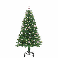 Albero di Natale Artificiale-Albero Natalizio con 150 LED Verde 150 cm 458667