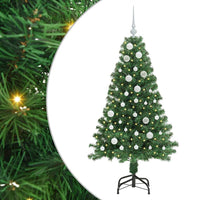 Albero di Natale Artificiale-Albero Natalizio con 150 LED Verde 150 cm 680096