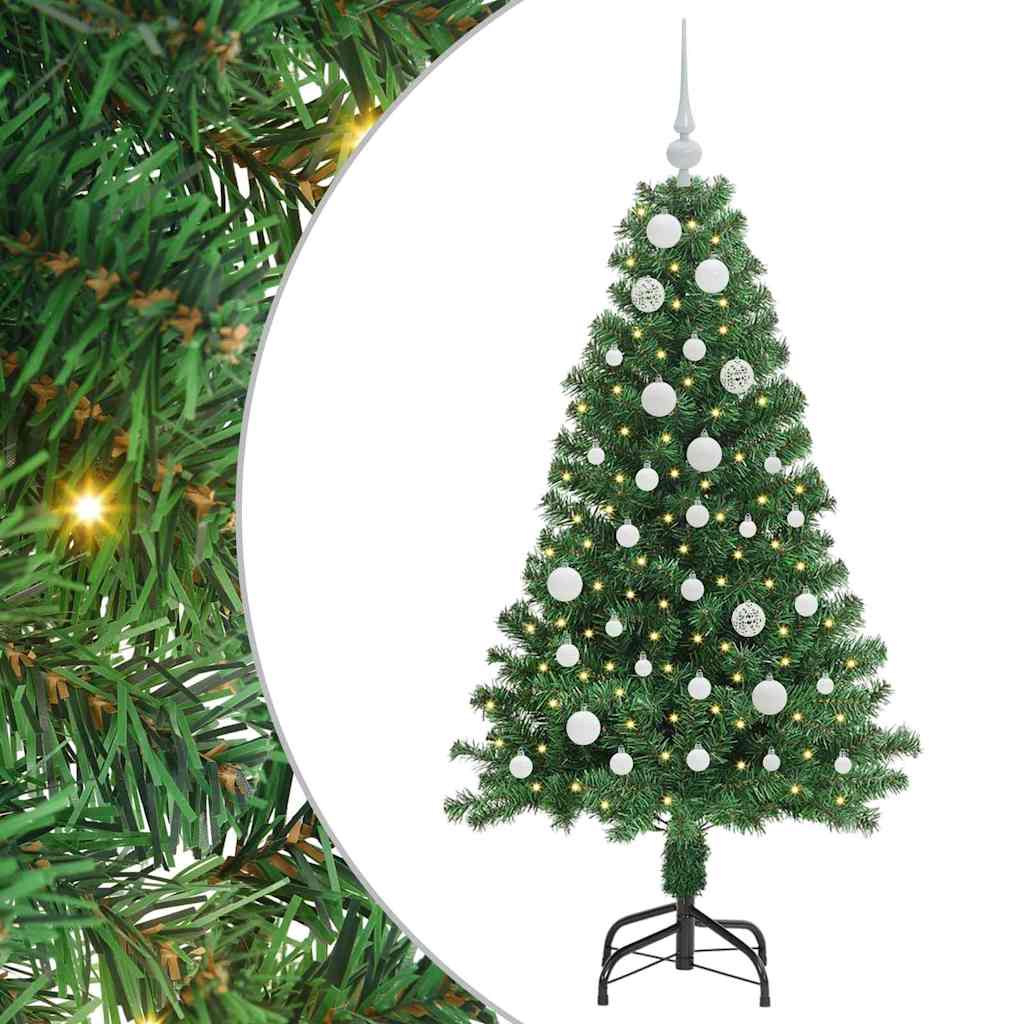 Albero di Natale artificiale con 150 LED Verde 150 cm 3396903