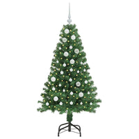 Albero di Natale artificiale con 150 LED Verde 150 cm 3396903