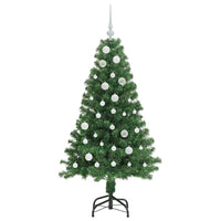Albero di Natale artificiale con 150 LED Verde 150 cm 3396903
