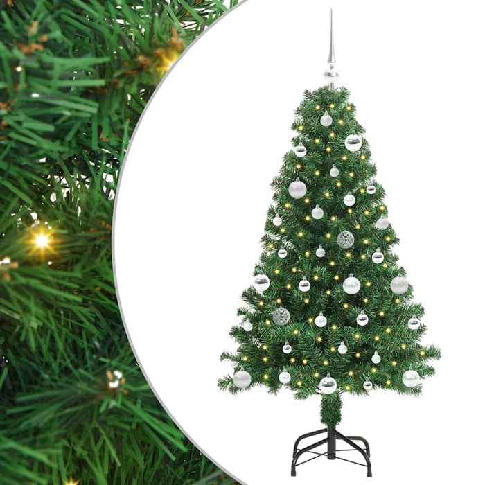 Albero di Natale artificiale con 150 LED Verde 150 cm 3396905