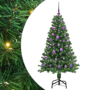 Albero di Natale Artificiale-Albero Natalizio con 150 LED Verde 150 cm 840485