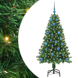 Albero di Natale Artificiale-Albero Natalizio con 150 LED Verde 150 cm 339568