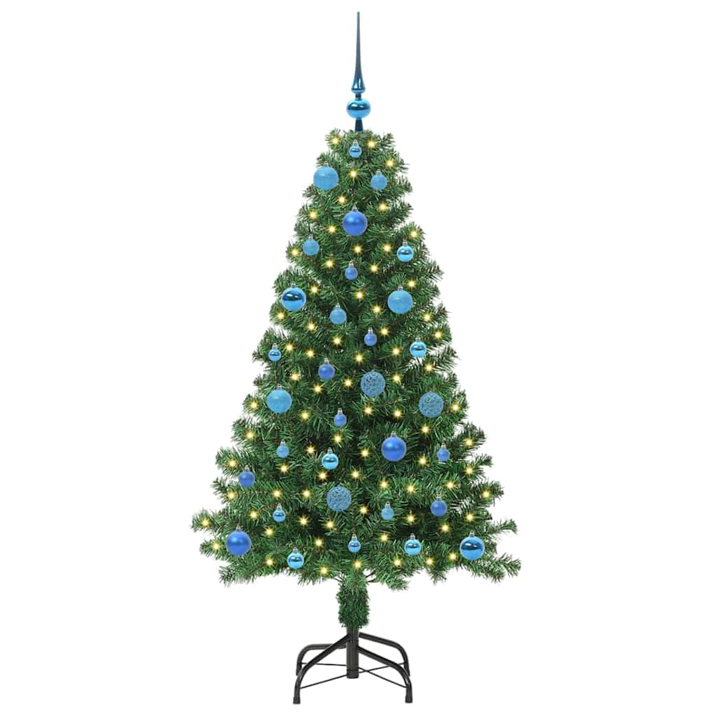 Albero di Natale Artificiale-Albero Natalizio con 150 LED Verde 150 cm 339568