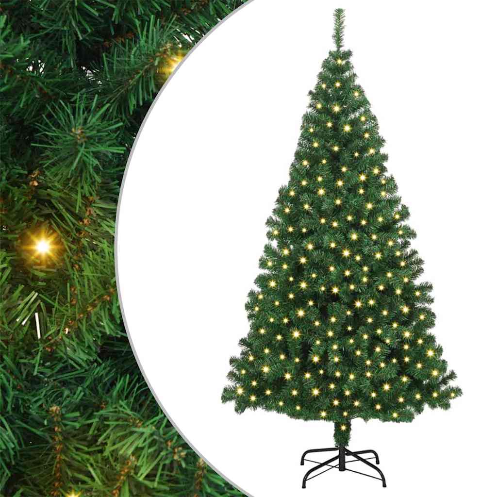 Albero di Natale artificiale con 300 LED Verde 180 cm 3396909