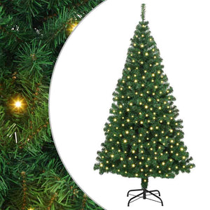 Albero di Natale artificiale con 300 LED Verde 180 cm 3396909