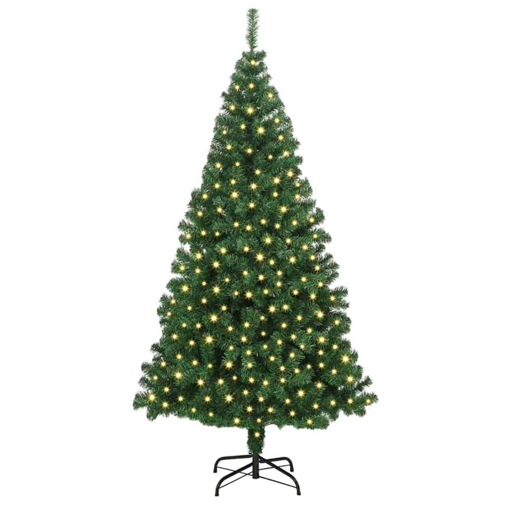 Albero di Natale artificiale con 300 LED Verde 180 cm 3396909