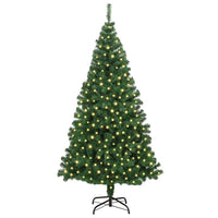 Albero di Natale artificiale con 300 LED Verde 180 cm 3396909