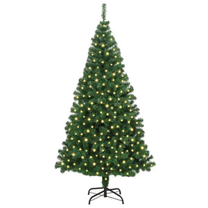 Albero di Natale artificiale con 300 LED Verde 180 cm 3396909