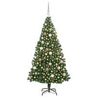 Albero di Natale artificiale con 300 LED Verde 180 cm 3396911