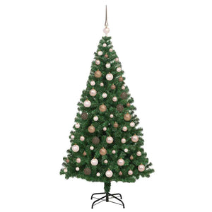 Albero di Natale artificiale con 300 LED Verde 180 cm 3396911