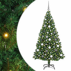 Albero di Natale artificiale con 300 LED Verde 180 cm 3396912