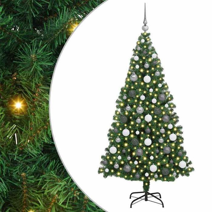 Albero di Natale artificiale con 300 LED Verde 180 cm 3396912