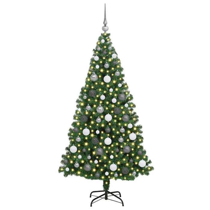 Albero di Natale artificiale con 300 LED Verde 180 cm 3396912