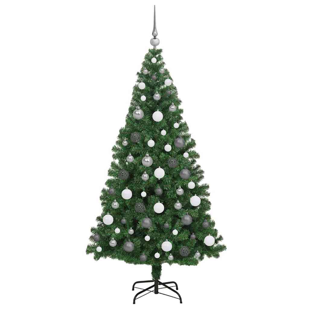 Albero di Natale artificiale con 300 LED Verde 180 cm 3396912