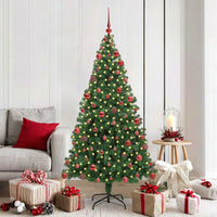 Albero di Natale artificiale con 300 LED Verde 180 cm 3396913