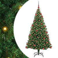 Albero di Natale artificiale con 300 LED Verde 180 cm 3396913