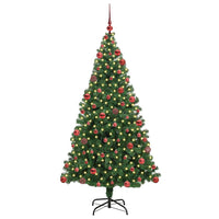 Albero di Natale artificiale con 300 LED Verde 180 cm 3396913