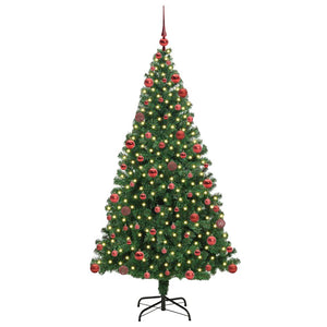 Albero di Natale artificiale con 300 LED Verde 180 cm 3396913