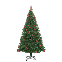 Albero di Natale artificiale con 300 LED Verde 180 cm 3396913