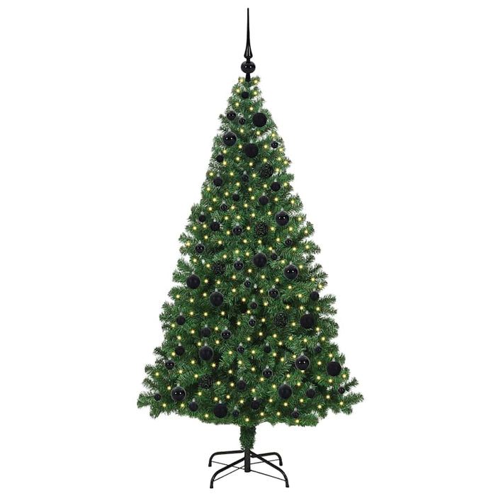 Albero di Natale artificiale con 300 LED Verde 180 cm 3396914
