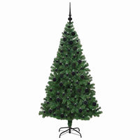 Albero di Natale artificiale con 300 LED Verde 180 cm 3396914