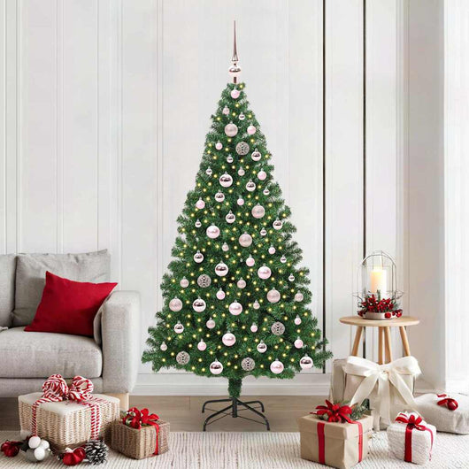 Albero di Natale artificiale con 300 LED Verde 180 cm 3396915