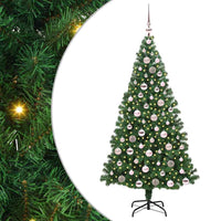 Albero di Natale artificiale con 300 LED Verde 180 cm 3396915