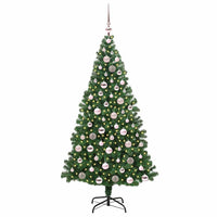 Albero di Natale artificiale con 300 LED Verde 180 cm 3396915