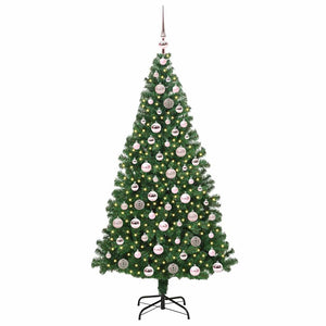 Albero di Natale artificiale con 300 LED Verde 180 cm 3396915