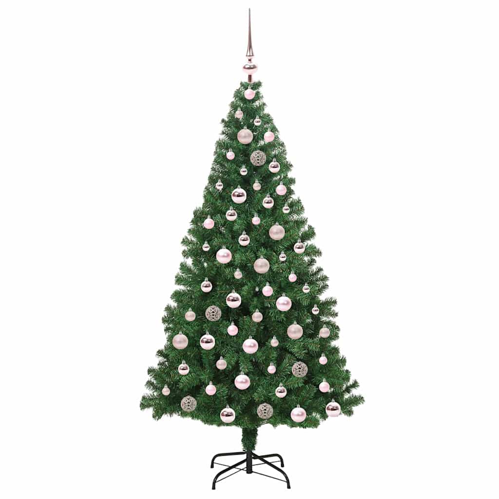 Albero di Natale artificiale con 300 LED Verde 180 cm 3396915