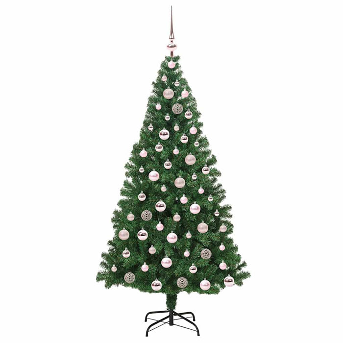 Albero di Natale artificiale con 300 LED Verde 180 cm 3396915