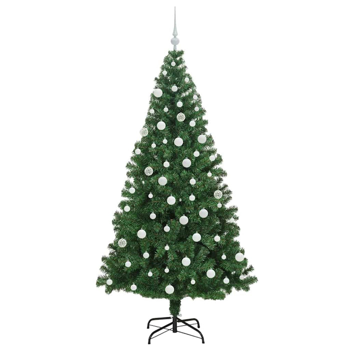 Albero di Natale artificiale con 300 LED Verde 180 cm 3396916